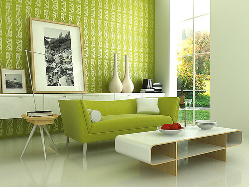 Amazing Stylish Modern Green Living Room Interior Design The Psychology of Color for Interior Design