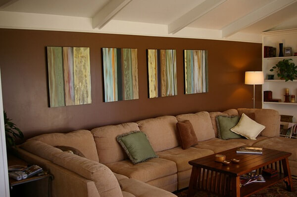 living room brown interior home design The Psychology of Color for Interior Design
