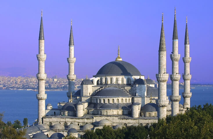 blue mosque 100 Most Famous Landmarks Around the World