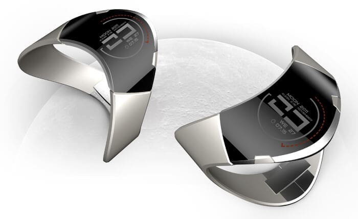 moon001 15 Stunning Futuristic Watches Concept Designs