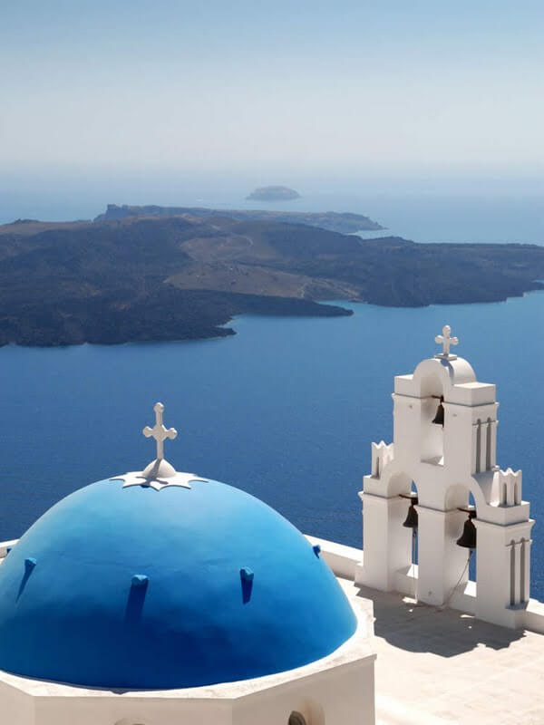 northcape2010.blogspot.com .Blue domed Church in Santorini 100 Most Famous Landmarks Around the World