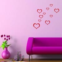 zoom_Heart_shapes_photo zoom Heart shapes photo Appealing Wall Stickers Ideas for Kids Bedroom