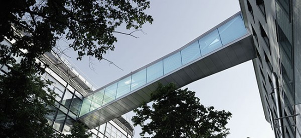 great bridge.jpg 1 600x276 Great Bridge Architecture Connecting Two Buildings, Austria by SOLID Architecture