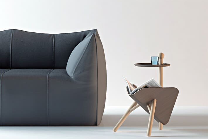 Modern-sofa-with-wooden-magazine-rack