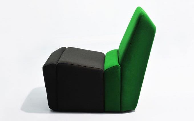 Black-and-green-chair