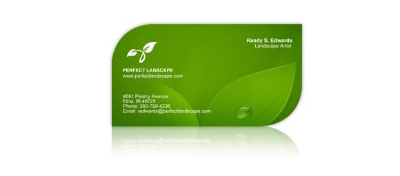 leaf-shaped-business-card