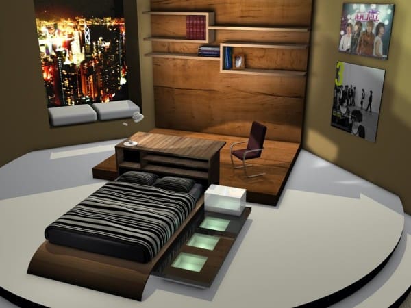 Modern Penthouse Bedroom