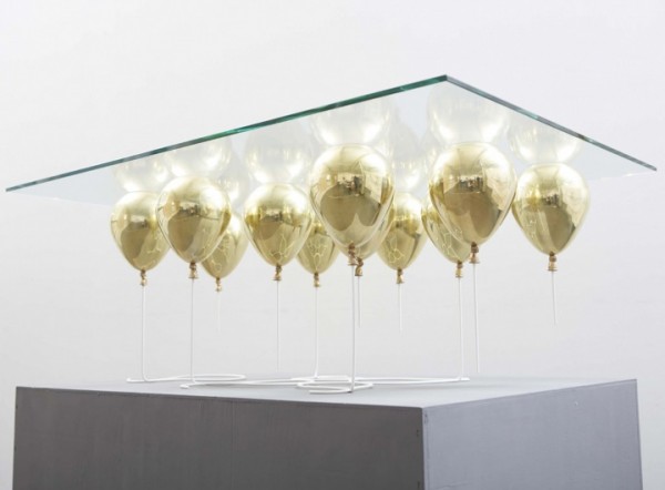baloons under glass