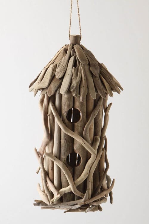 Traditional-driftwood-birdhouse
