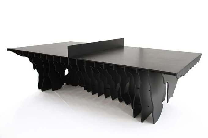 Black-ping-pong-table