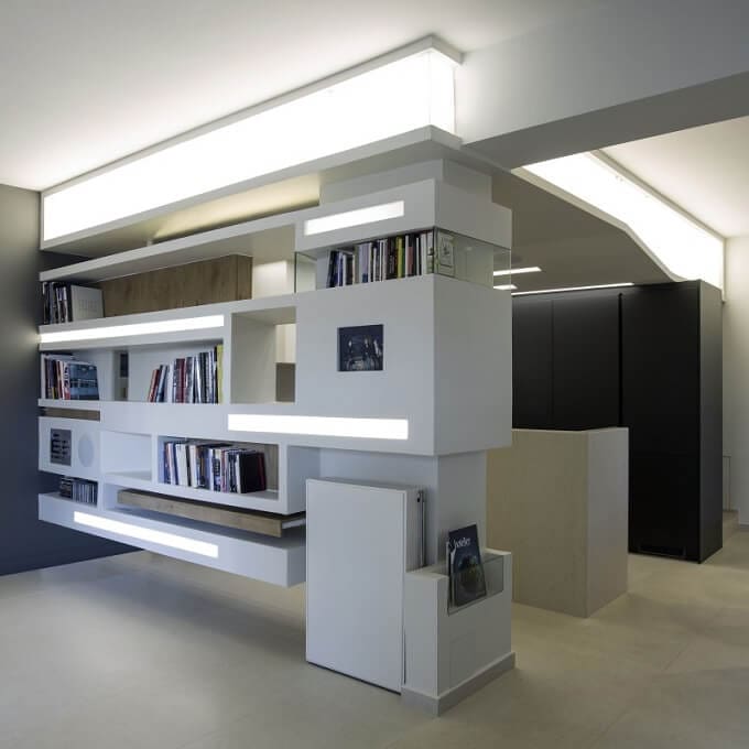 Wall-bookcase