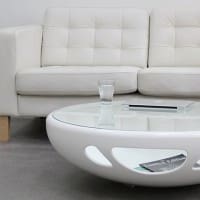 Minimalist Rounded-Shaped Table for Modern Interiors by Mikhail Belyaev