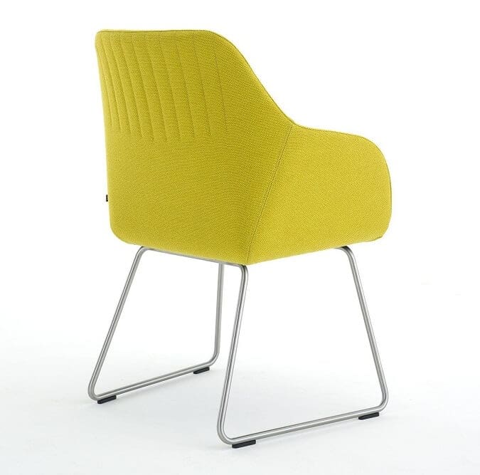 Yellow-upholstered-chair
