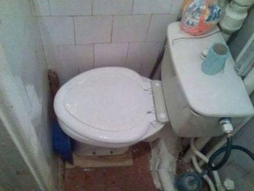 Toilet-against-wall