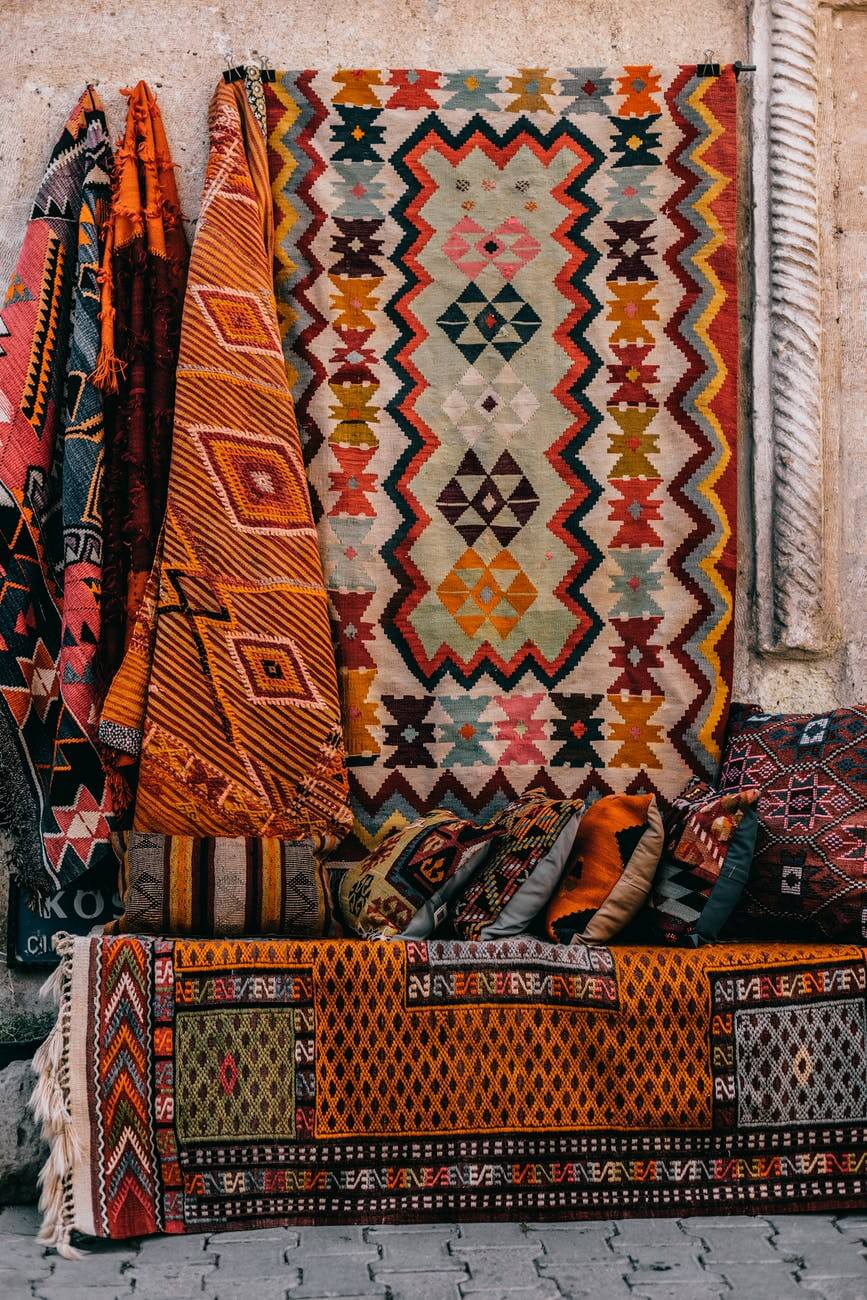 various ornamental carpets on market