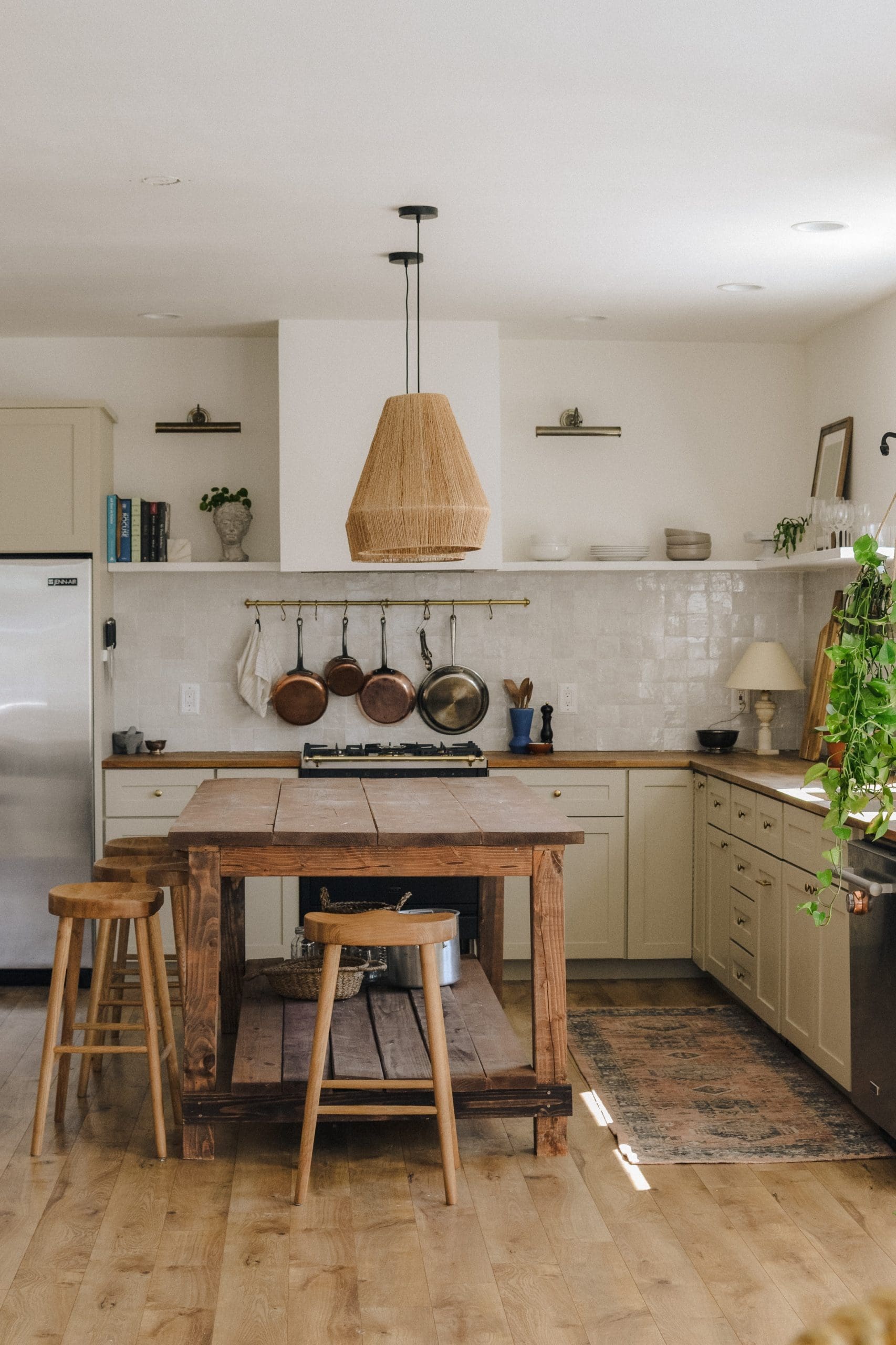 A rustic kitchen with a country-style look and feel