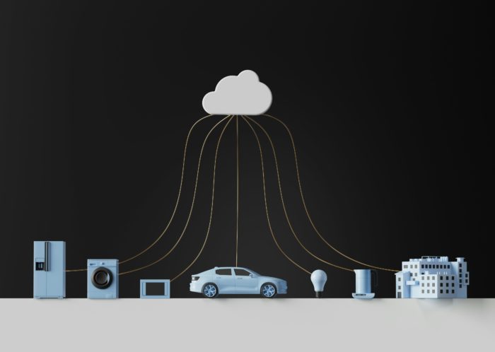Connecting everyday life: A visual representation of the Internet of Things (IoT), where devices seamlessly integrate with the cloud for smarter, more efficient solutions.