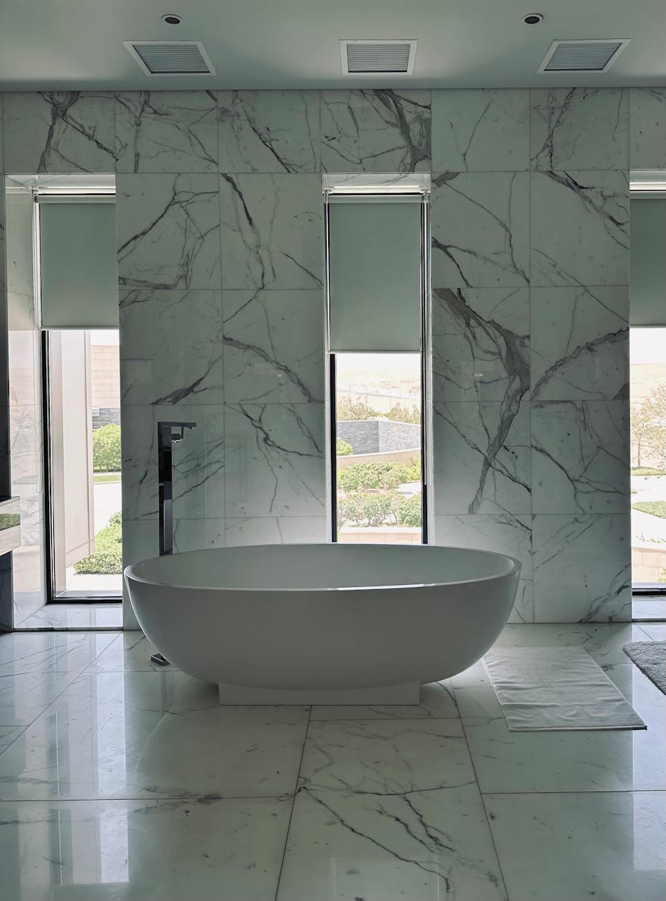 luxurious modern marble bathroom interior design